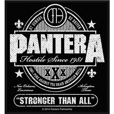 Buy Pantera Stronger Than All Patch Official Metal Band Merch • 5.61£