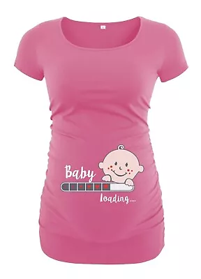 Buy Funny Maternity T-Shirt Baby Loading Pregnancy Women Ladies Gift Maternity Top • 12.99£