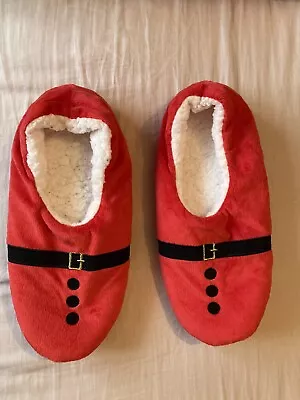 Buy Unbranded Mens Cosy Santa Novelty Slippers Red 11-12 • 4.50£
