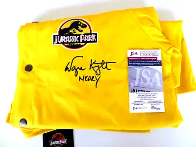 Buy Wayne Knight Signed Rain Coat Autograph, Jacket, Jurassic Park, Nedry, JSA COA • 289.53£