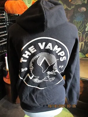Buy Mens Unisex The Vamps Hoodie S Gcon  Spellout Band Fruit Of The Loom • 1.99£