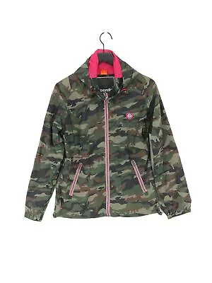 Buy Superdry Women's Jacket M Green Camo 100% Nylon Windbreaker • 9.40£