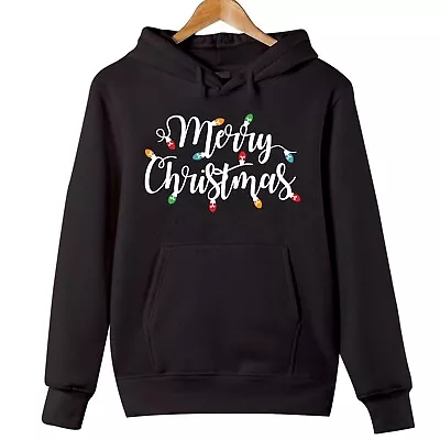 Buy HOODIES (5307) Merry Christmas Light Festive Family Gift Xmas Jumper • 12.99£