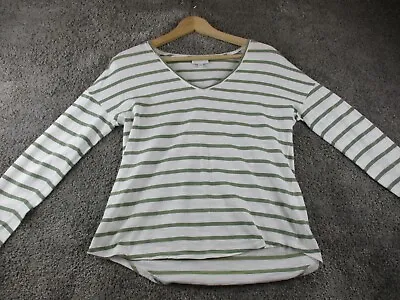 Buy Witchery Tee/T Shirt/Top XXS Long Sleeve Cotton V Neck Striped • 6.28£