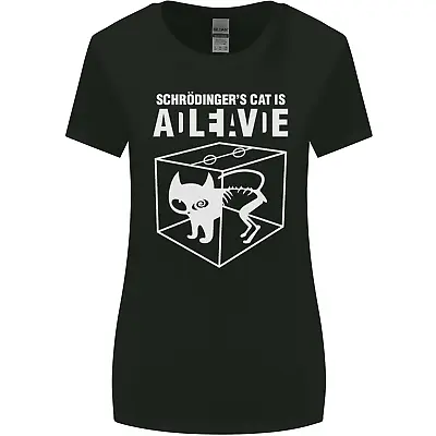 Buy Schrodingers Cat Science Geek Nerd Womens Wider Cut T-Shirt • 9.99£