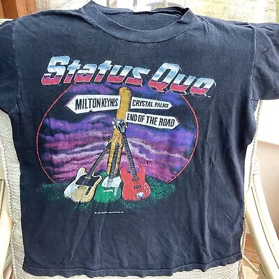 Buy Original 1984 Vintage Status Quo The Final Gig T-Shirt • 10£