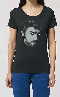 Buy George Michael Womens ORGANIC Cotton T-Shirt Music Ladies Wham New Top Gift Eco • 10.45£