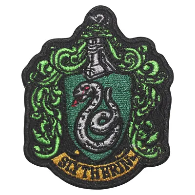 Buy Harry Potter Slytherin Logo Patch Iron On Patch Sew On Badge Embroidered Patch • 2.99£
