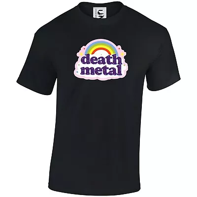 Buy Death Metal Rainbow Funny Joke Music Metal Gift T-shirt Adults Kids All Colours • 7.99£