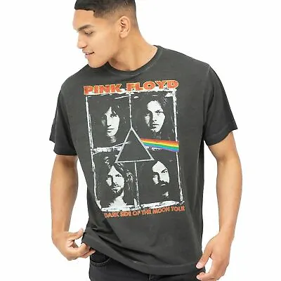Buy Official Pink Floyd Mens Portraits Acid Wash T-shirt Black S - XXL • 13.99£
