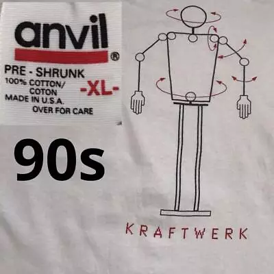 Buy Super Rare KRAFTWERK Kraftwerk 1991 Vintage T Shirt • 178.85£