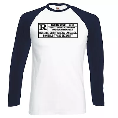 Buy Movie Humour  Rated R  Longsleeve Baseball T-shirt • 16.99£
