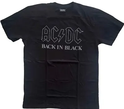 Buy Ac/dc Unisex T-shirt: Back In Black Official Licenced Merch New Black Size Xxl • 15.97£