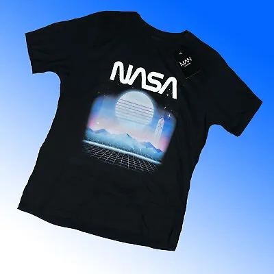 Buy Mens NASA T Shirt 2XL 3XL  5XL  50  - 62   Chest 100% Cotton Black • 7.97£