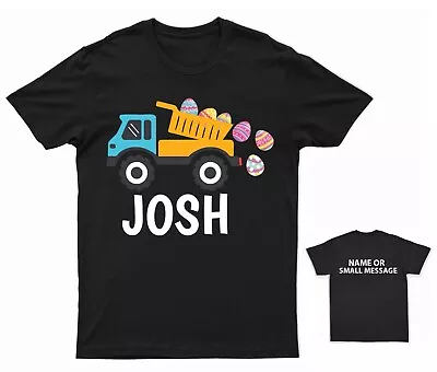 Buy Easter Eggs Truck T-Shirt Personalised Gift Customised Name Message • 10.95£