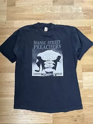 Buy 1991 Manic Street Preachers Vintage T Shirt XL, Chopped Arms Nirvana Band 90s • 88£
