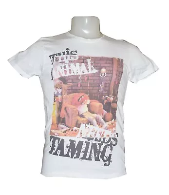 Buy Muppets Animal T-shirt,This Animal Needs Taming, White Size Small By Disney NWT • 12.99£
