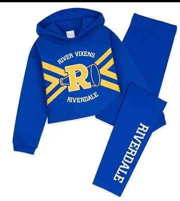 Buy Riverdale Clothes For Girls, Crop Hoodie & Leggings Set River Vixens Age 9-10 • 9.99£