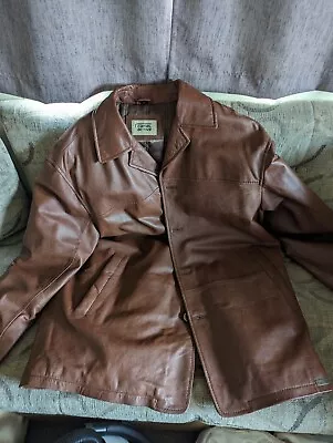 Buy Men's Tan Genuine Leather Blazer Soft Real Tailored Vintage Jacket Coat • 20£
