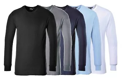 Buy PORTWEST Thermal T-Shirt Long Sleeve Baselayer Winter Comfort Long Johns B123 • 11.39£