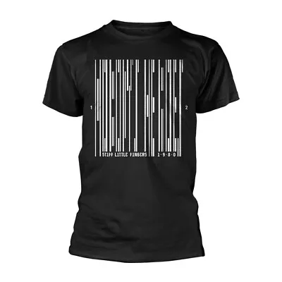 Buy Stiff Little Fingers (SLF) Nobody's Hero (barcode) Black T Shirt Official  • 16.99£