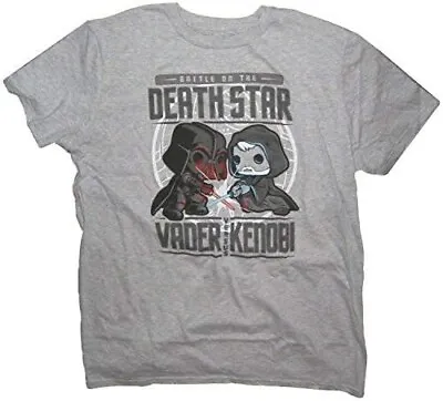Buy Star Wars Battle On The Death Star Darth Vader OBI Wan Kenobi Sport Grey T-Shirt • 7.99£