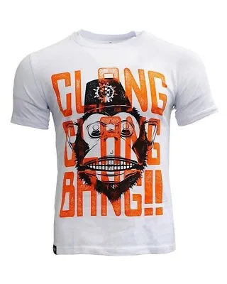 Buy Call Of Duty COD CLANG CLANG BANG!! Large White Short Sleeve Cotton T-Shirt • 8.97£