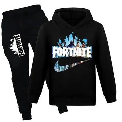 Buy Fortnite Kids Hoodie + Bottoms 2 Piece Set For Girls And Boys Christmas Gift  • 21.99£