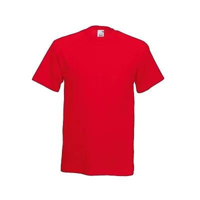 Buy Fruit Of The Loom 100% Cotton Plain Blank Men's Women's T-Shirts Value Weight • 4.99£
