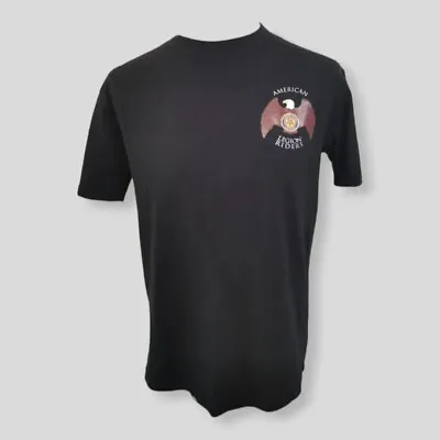 Buy American Legion T Shirt Mens Size M Black Short Sleeve Graphic Print T Shirt • 10£