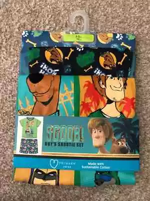 Buy BNWT Scoobydoo Boy Pyjamas Set Shorts T-shirt Size 4 5 Years • 7£