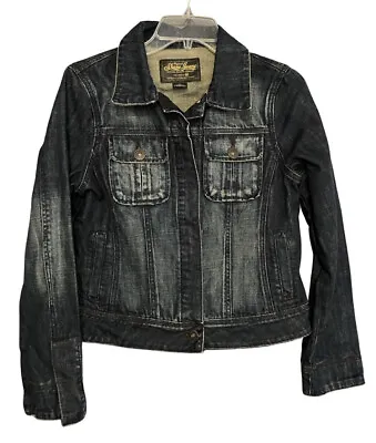 Buy Shane Jeans Jacket Genuine Quality American Denim Women’s Small Vintage Distress • 17.34£