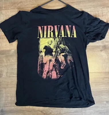 Buy Nirvana T Shirt Grunge Rock Band Merch Tee Size Small Kurt Cobain Dave Grohl • 13.50£