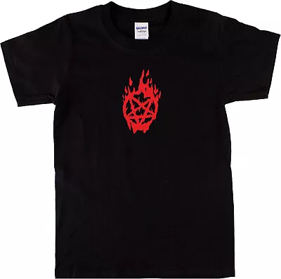 Buy Burning Pentagram T-Shirt - Gothic, Wicca, Pagan, Witch, Horror, Various Colours • 17.99£