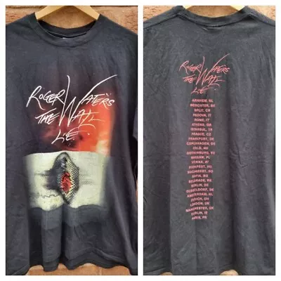 Buy Roger Waters T Shirt 2013 Official The Wall Pink Floyd Backprint Great Cond XL • 32.99£