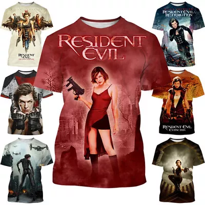 Buy Movie Resident Evil Alice 3D Printing Loose Men's And Women's T-shirt Tops Tee • 10.79£