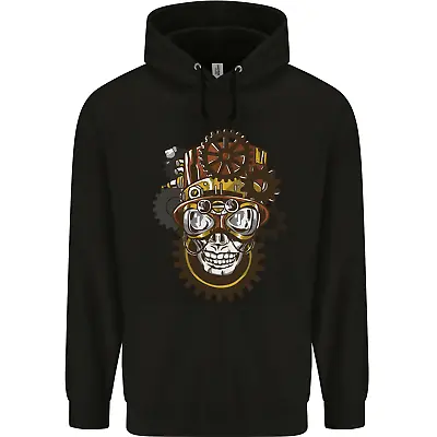 Buy Steampunk Skull Mens 80% Cotton Hoodie • 24.99£