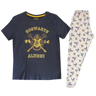 Buy Ladies Womens Harry Potter Hogwarts Alumni Pyjamas PJs 6-24 Nightwear Pj  • 12.99£