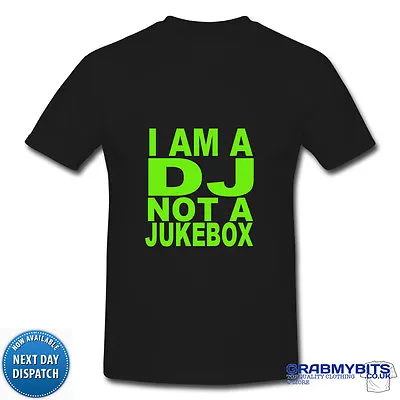 Buy Dj Is Not A Jukebox Funny Deejay Custom Printed T Shirt Birthday Gift • 8.24£