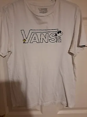 Buy Vans T Shirt Vintage Peanuts Snoopy Design Large But More Medium . • 10£