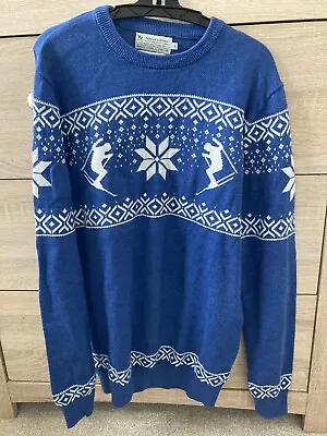 Buy Men’s Ugly Christmas Sweater Jumper, Apres Ski, Holidays, Festive Size Small • 15£