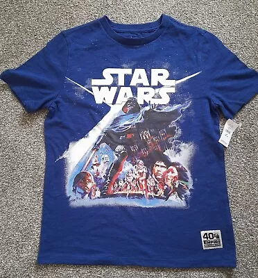 Buy GAP Boys Star Wars T-Shirt 40yrs Empire Strikes Back, Size M, Age 8yrs **NEW** • 15£