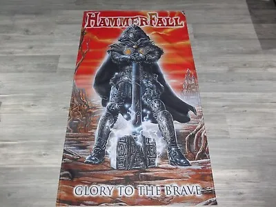 Buy Hammerfall Flag Flagge Poster Heavy Metal Gamma Ray Helloween Gloryful 666 • 25.81£