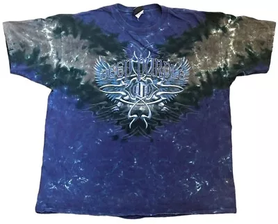 Buy Deep Purple Liquid Blue Tie Dye T Shirt Size 2XL • 59.99£