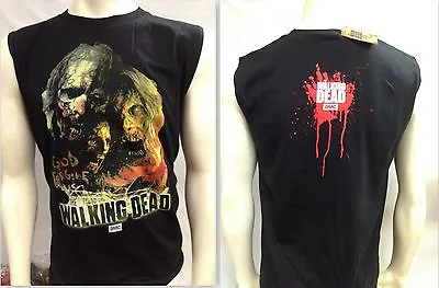 Buy Authentic The Walking Dead God Forgive Us Blood Splatter Amc Muscle Shirt S-2xl • 30.47£