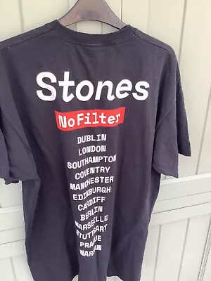 Buy Rolling Stones Tour T Shirt No Filter Size XL • 15£