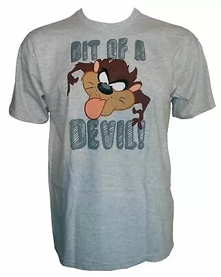 Buy Kids Grey Tasmanian Devil T-Shirt - Bit Of A Devil Logo • 8.20£