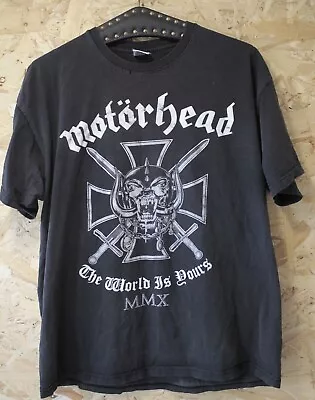 Buy Motorhead The World Is Yours Vintage Thrashed Band T-Shirt XL Mens Black • 53.22£