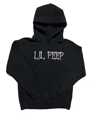Buy Men`s Lil Peep Shining Star Hoodie Hip Hop Black Cotton Polyester Size S • 154.12£