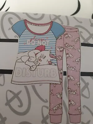 Buy Women's Disney Aristocats Marie Kitten Do Not Disturb Gift Pyjama Set • 12.98£